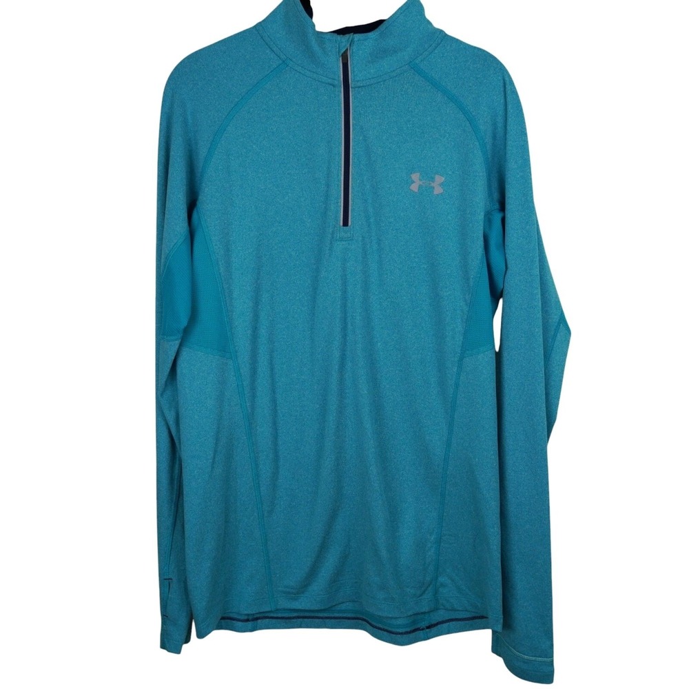 Under‎ Armour Tech Quarter Zip Shirt Fitted Size S All Seasons Long Sleeve